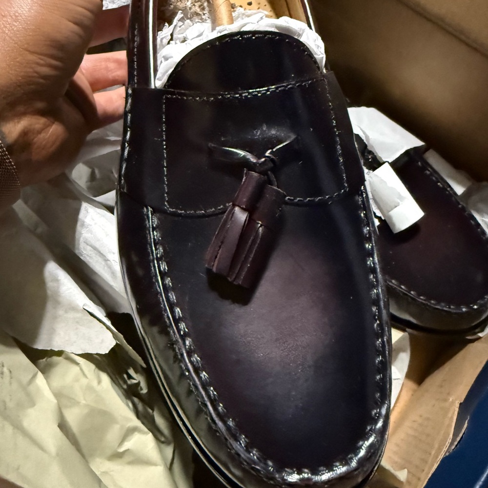 Cole Haan Black Leather Oxfords